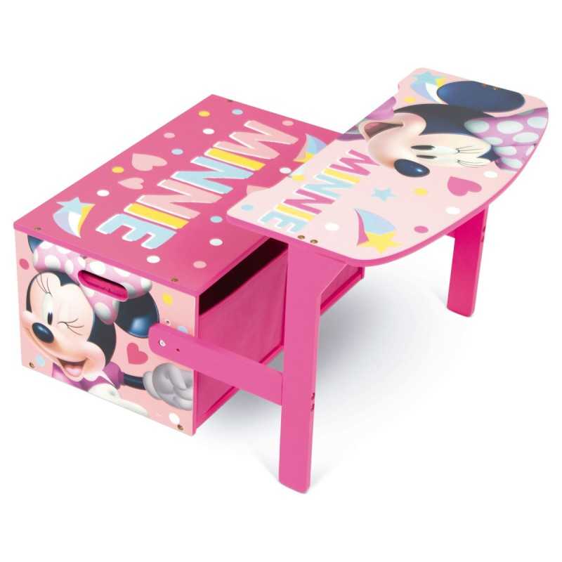 Minnie Mouse Pupitre - Banco de Madera Infantil Minnie Disney