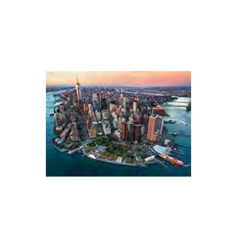 Clementoni Puzzle 1500 piezas Nueva York - Isla Manhattan Estados Unidos -