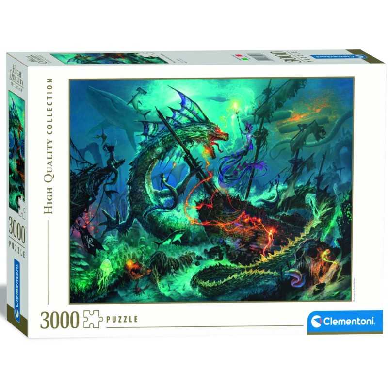 Clementoni Puzzle 3000 piezas Batallas debajo de la Mar
