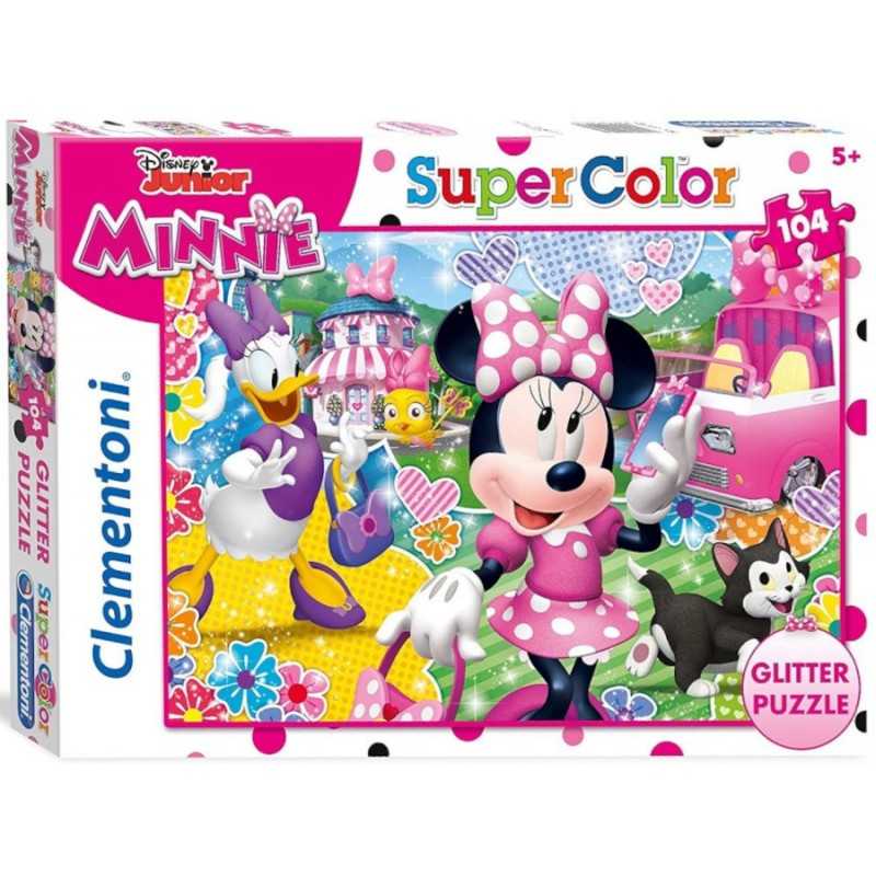 Disney Puzzle 104 Piezas Minnie Mouse Purpurina