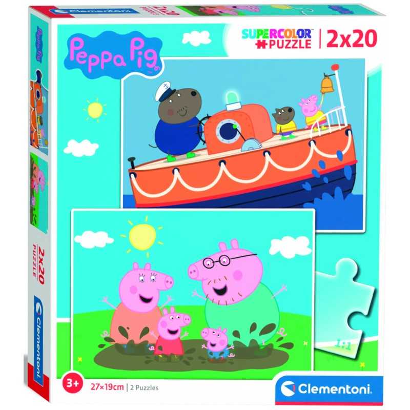 Peppa Pig Puzzle de 20 piezas Peppa Pig Familia y Barco