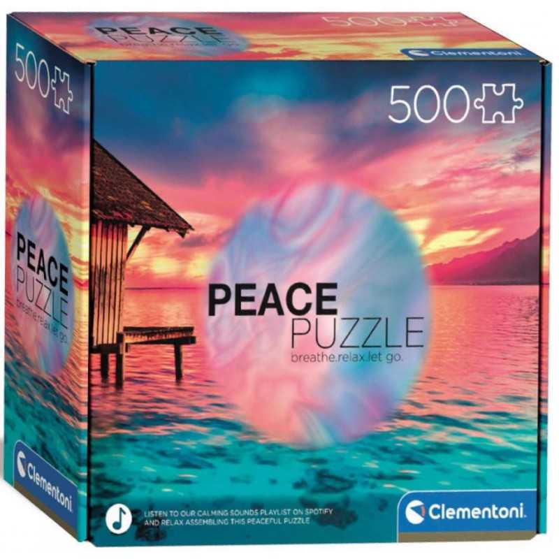 Clementoni Puzzle 500 piezas Viviendo el Presente serie Peace