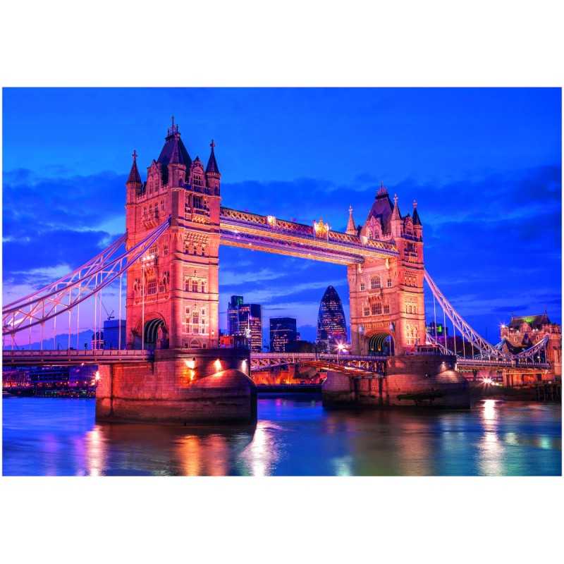 Clementoni Puzzle 1000 Piezas Puente de la Torre de Londres al Anochecer