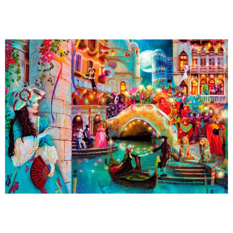 Clementoni Puzzle 1000 Piezas Luna de Carnaval en Venecia