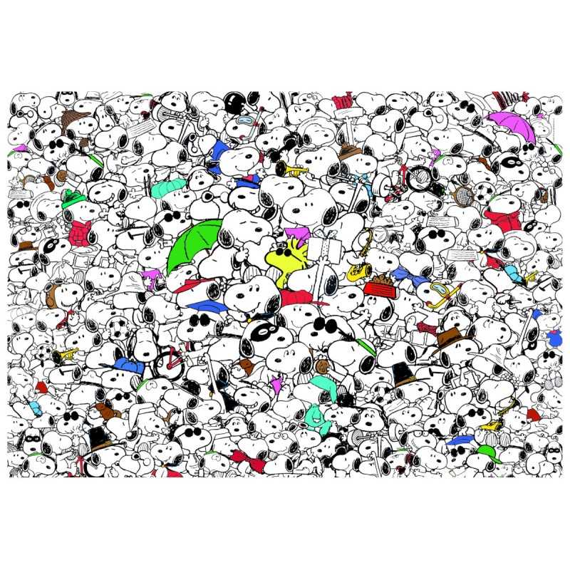 Clementoni Puzzle 1000 piezas Imposible de Peanuts - Snoopy