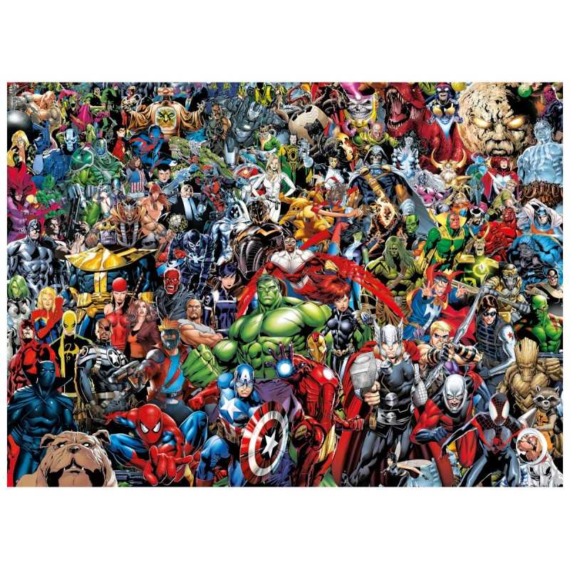 Clementoni Puzzle 1000 piezas Marvel Ochenta Años Imposible