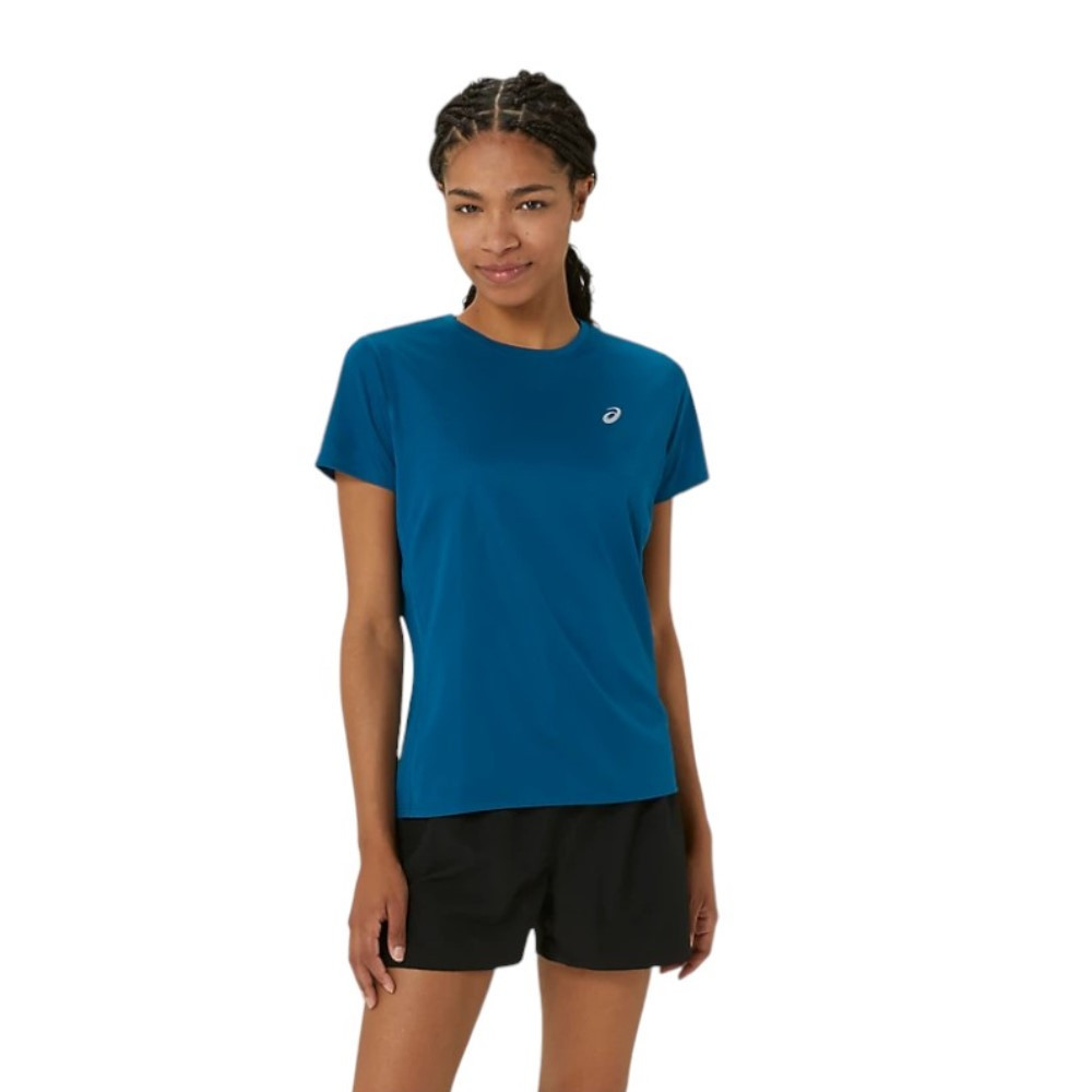 Imagen CAMISETA ASICS CORE SS TOP AZUL MARINO 2012C335-406 T SHIRT MUJER