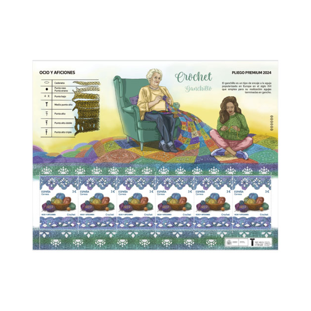 pliego premium sello crochet