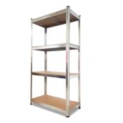 miniatura Estantería Modular Metálica con 4 Baldas MDF 700kg 160x80x40 cm 1