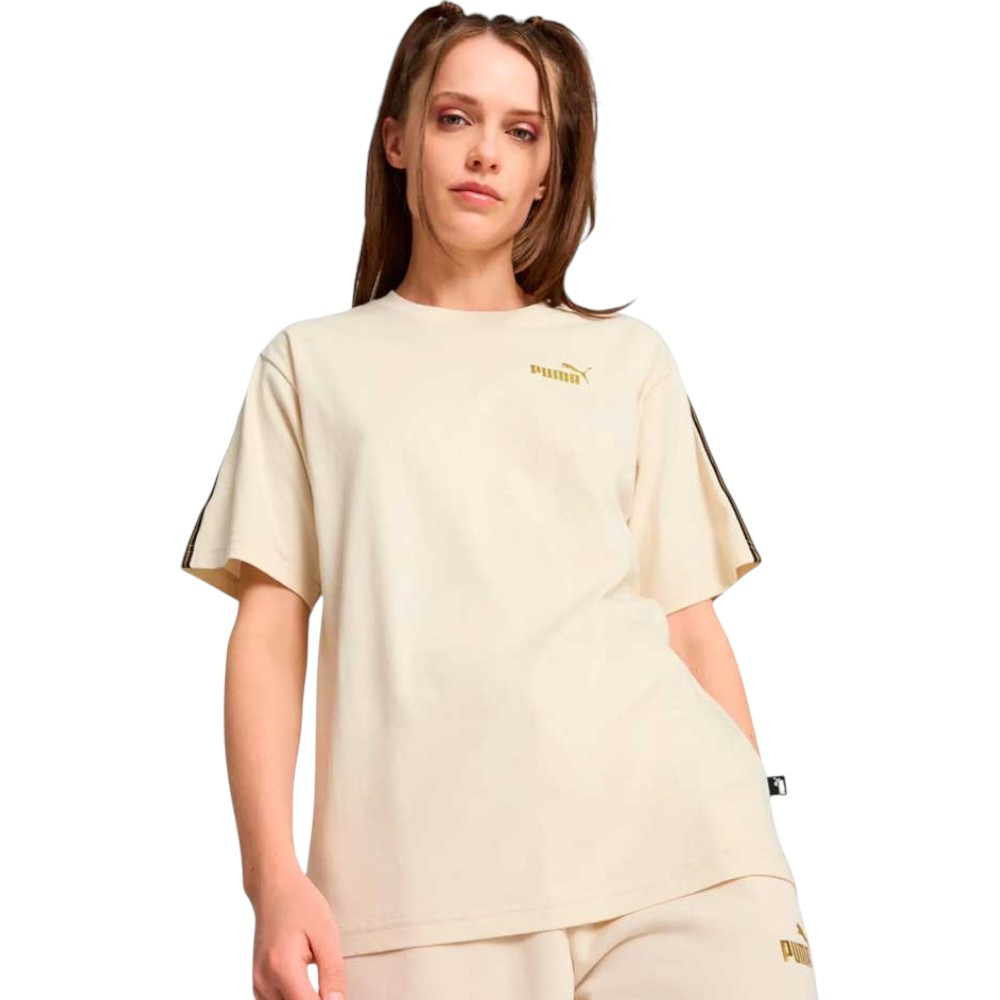 Imagen CAMISETA PUMA ESSENTIALS MINIMAL GOL BEIGE 685292-87 MUJER
