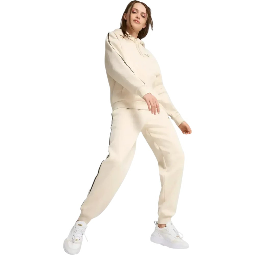 Imagen PANTALONES PUMA ESSENTIALS TAPE MINIMAL GOLD SWEATPANTS FLEECE BEIGE 685296-87 MUJER