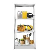 miniatura Estantería Metálica Galvanizada con 4 Baldas 120kg 150x75x30 cm 2