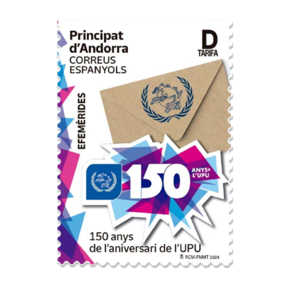 Sello 150è aniversari de l´UPU