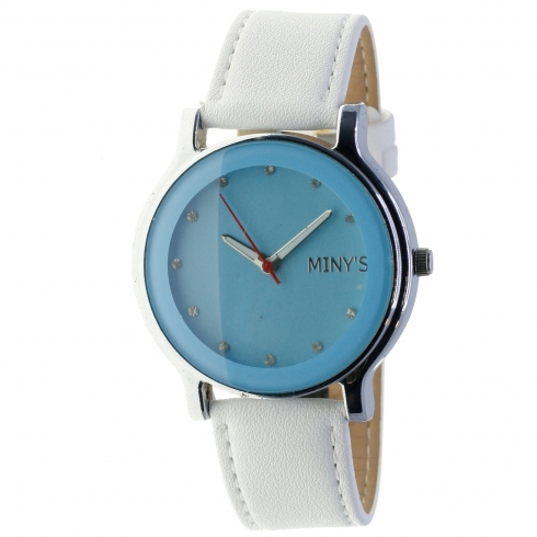 Minys S-0009-7 Reloj De Pulsera Analógico Para Mujer Color Azul