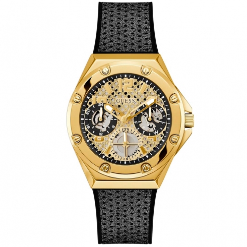 Guess Asteria Gw0620l2 Reloj De Pulsera Analógico Para Mujer Color Dorado