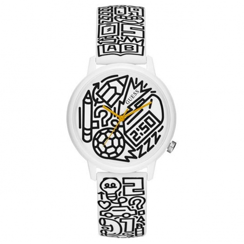 Guess Originals V0023m9 Reloj De Pulsera Analógico Unisex Color Blanco