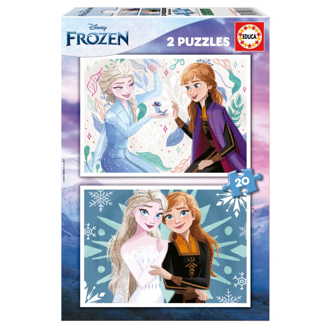 2 Puzzles de 20 piezas  Frozen de Educa