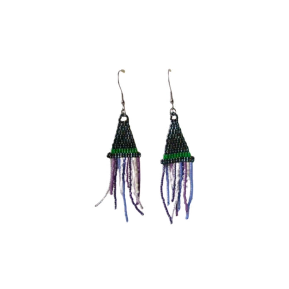 Pendientes Halloween sombrero de bruja