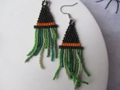 miniatura Pendientes Halloween bruja