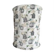 miniatura Pantalla Lampara de tela Birdcage