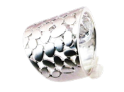 miniatura Anillo en Plata de Ley Satinada