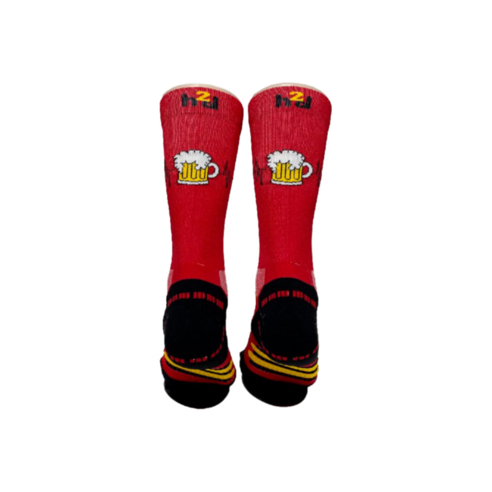 Calcetín h2d Cerveza Rojo
