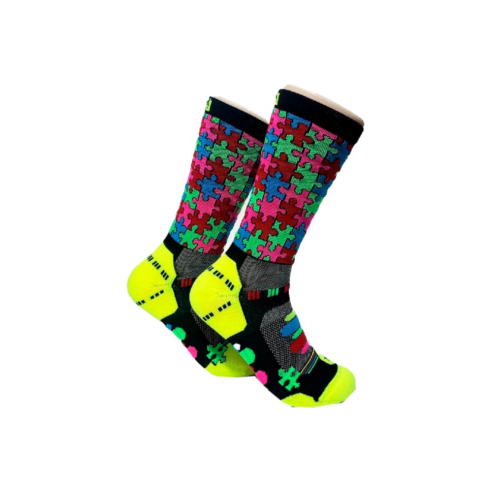 Calcetín h2d Puzle Negro