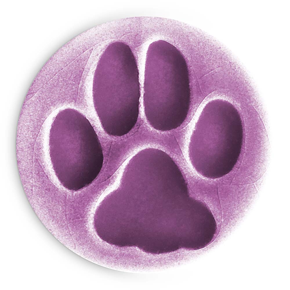 Huella de lince en lila