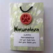 miniatura Colgante huella de gato