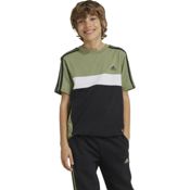 miniatura Imagen CAMISETA ADIDAS TIBERIO 3 BANDAS COLORBLOCK NEGRO VERDE BLANCAS IW3493 T SHIRT NIÑO