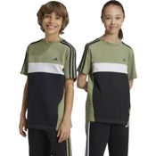 miniatura Imagen CAMISETA ADIDAS TIBERIO 3 BANDAS COLORBLOCK NEGRO VERDE BLANCAS IW3493 T SHIRT NIÑO