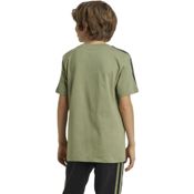 miniatura Imagen CAMISETA ADIDAS TIBERIO 3 BANDAS COLORBLOCK NEGRO VERDE BLANCAS IW3493 T SHIRT NIÑO