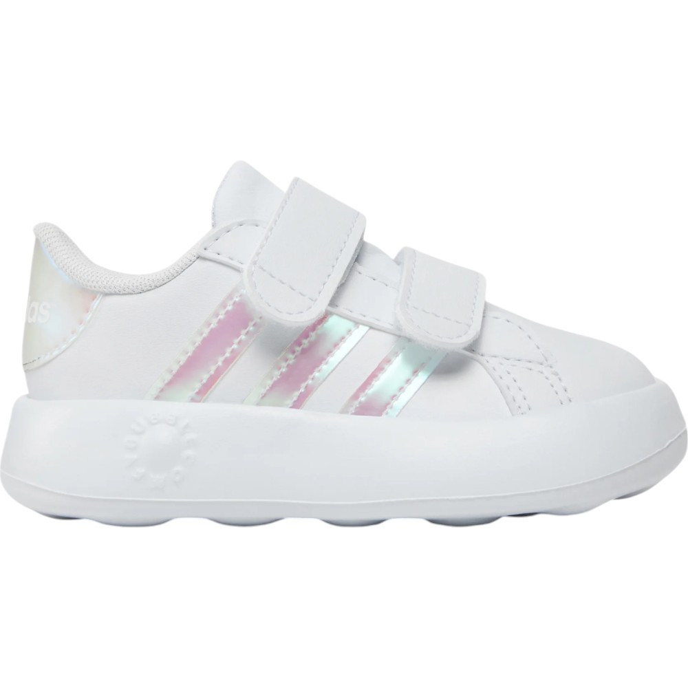 Imagen ZAPATILLAS ADIDAS GRAND COURT 2.0 CF I BLANCAS GRIS SILVER ID5265 NIÑO NIÑA