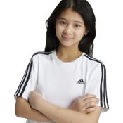 miniatura Imagen CAMISETA ADIDAS ESSENTIALS 3 BANDAS ALGODON LOOSE BLANCAS IY5018 T SHIRT NIÑA