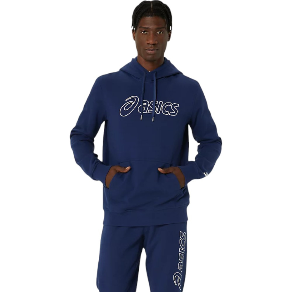 Imagen SUDADERA ASICS LOGO OTH AZUL MARINO 2031E187-401 HOODIE HOMBRE