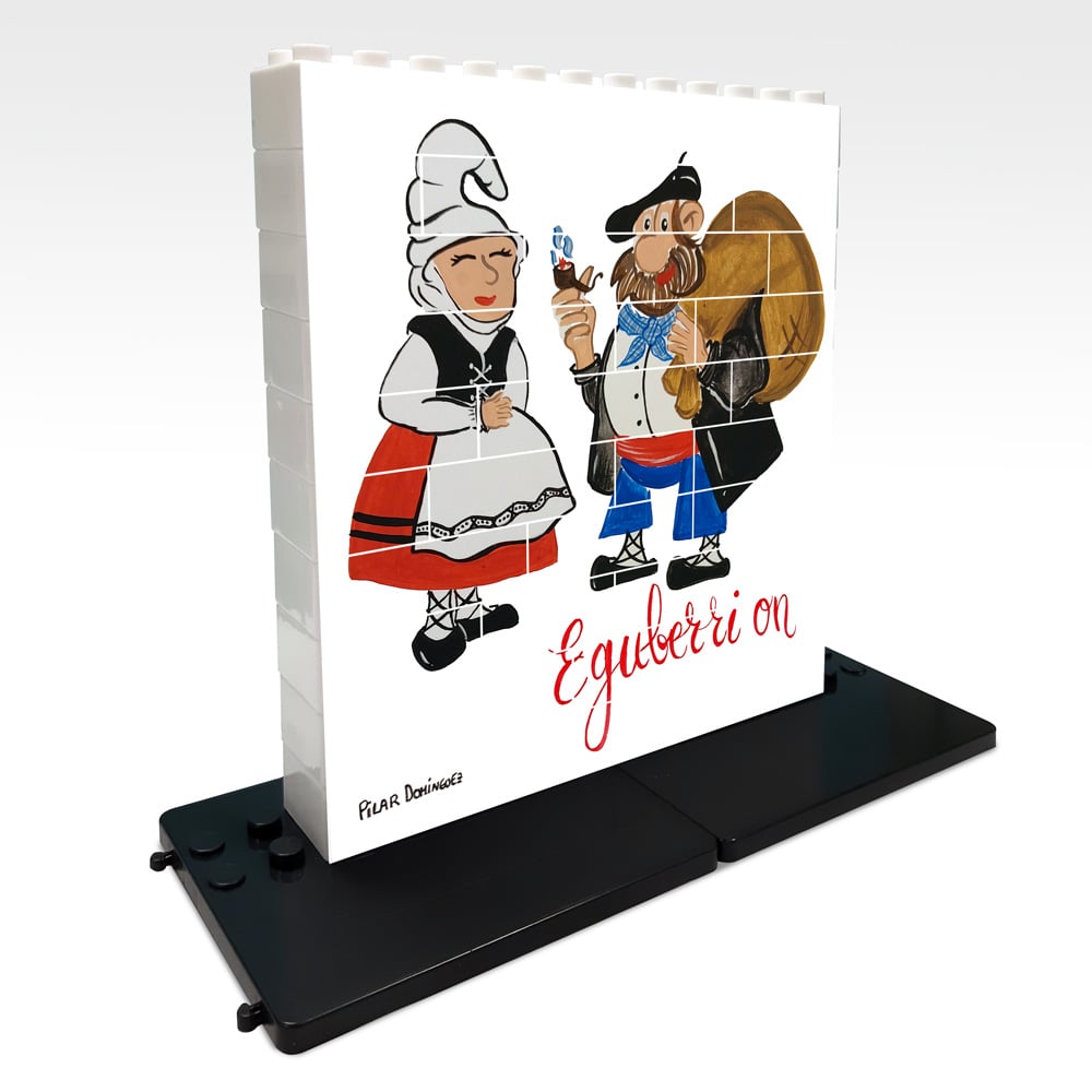 Game Movil Puzzle vertical Olentzero y Mari Domingi – Caja de 32 piezas