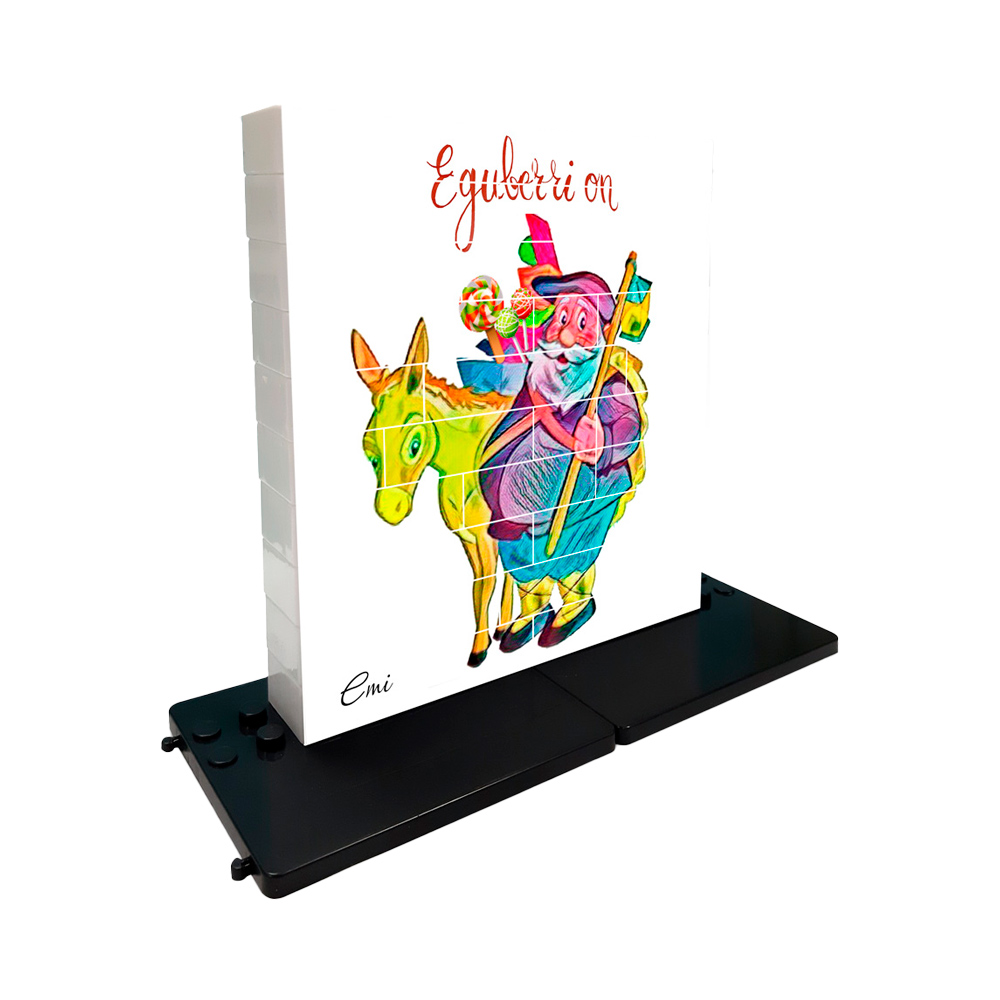 Puzzle vertical Olentzero y burrito– Caja de 32 piezas 1