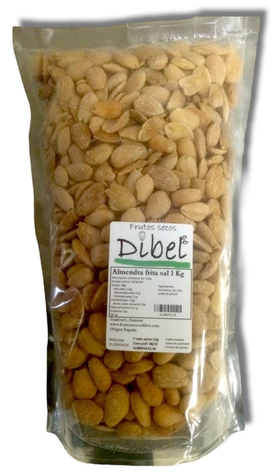 Frutos Secos Dibel Almendra repelada frita sal 1 Kg