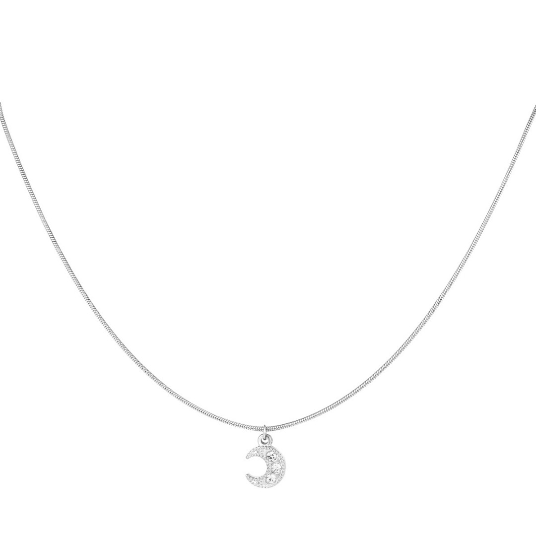 Colgante luna cordón acero soft 1