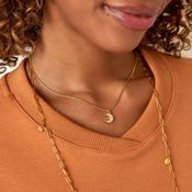 miniatura Colgante luna cordón acero soft 3