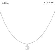 miniatura Colgante luna cordón acero soft 2