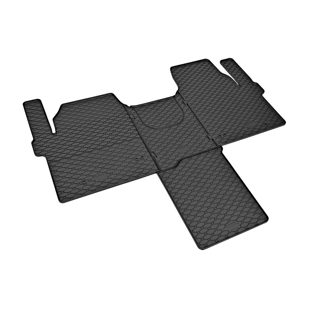 Car Lux Alfombras Alfombrillas de goma a medida para FORD Tourneo Custom de 2 plazas delanteras a partir de 2024