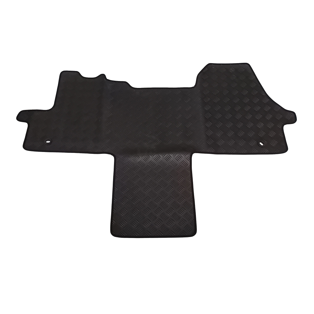 Car Lux Alfombras Alfombrillas de goma a medida para Fiat Ducato con pasillo central desde 2006 hasta 2014