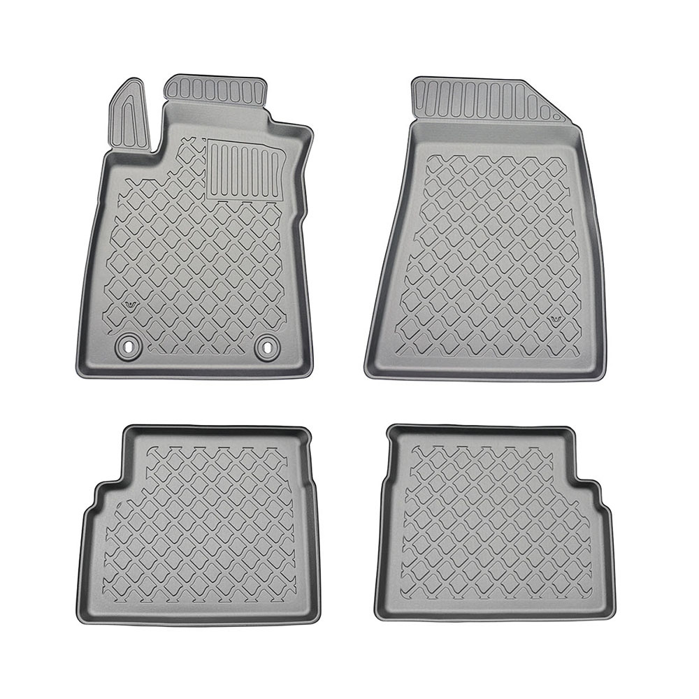 Car Lux Alfombras Alfombrillas de goma tipo cubeta para MG ZS (motor de combustión) desde 2021