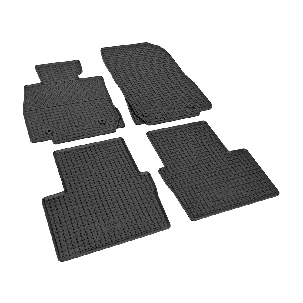 Car Lux Alfombras Alfombrillas de goma a medida para Mazda 2 desde 2014 hasta 2022