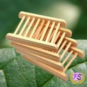 miniatura Jabonera de Madera Natural