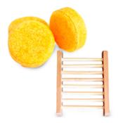 miniatura Champú Sólido Cabello Teñido + Jabonera