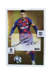 miniatura Messi Cromo Liga Este 20-21 Serie 10 Firmada Panini