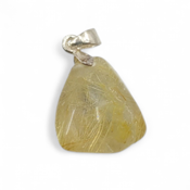 miniatura Colgante Cuarzo Rutilado Cabello de Venus Plata 1r Ley