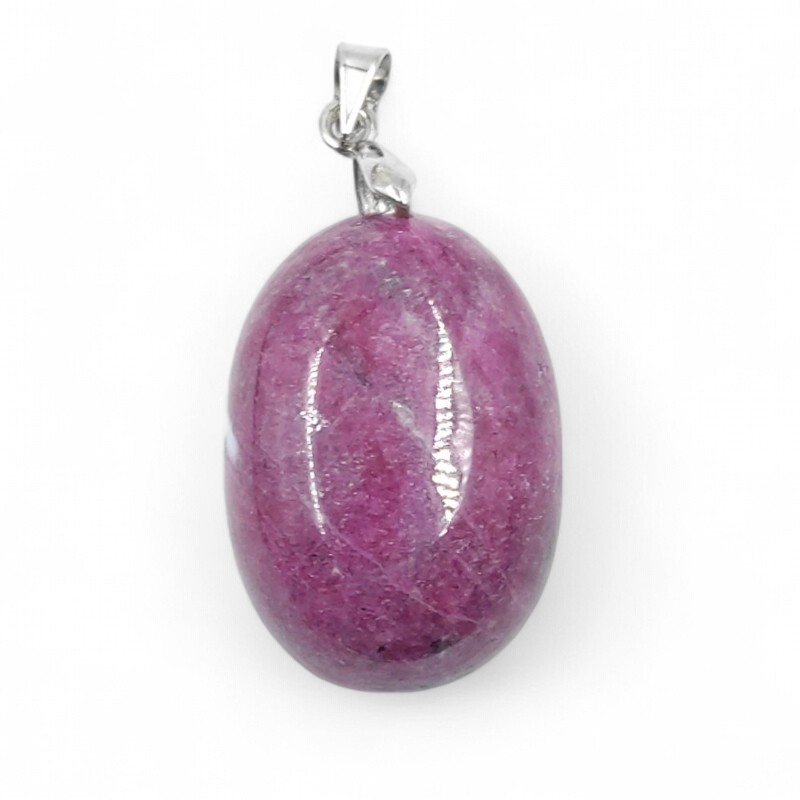 Colgante Zoisita Roja Plata 1r Ley